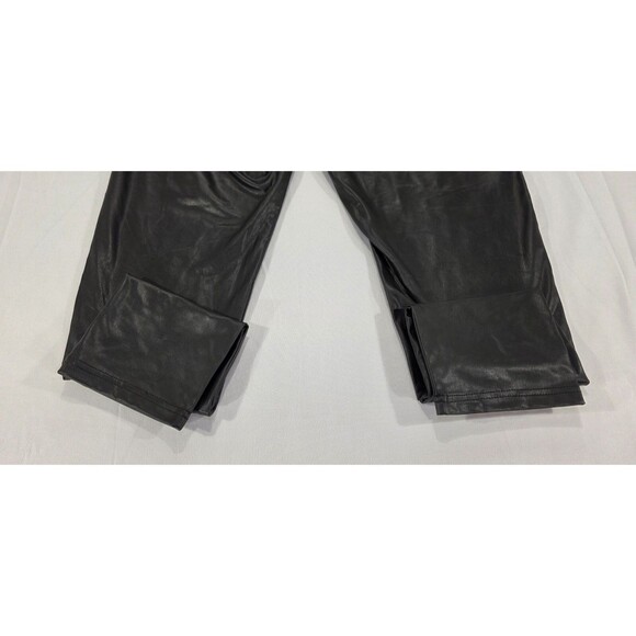 NWT Bagatelle Womens Faux Leather Skinny Pants Pull-On Stretchy Black Goth XL - Picture 8 of 13